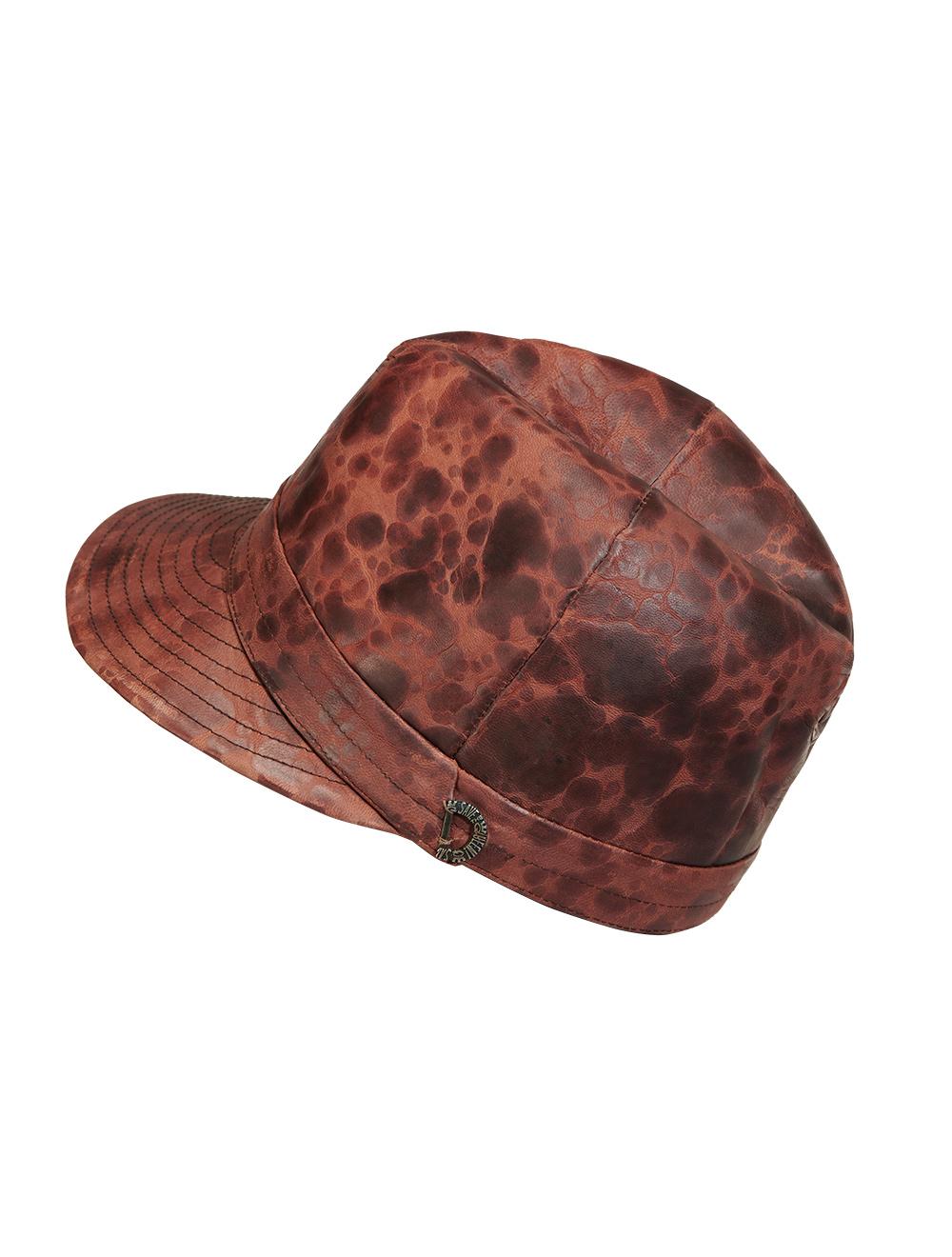Save The Queen Cappello in pelle marrone Qualità