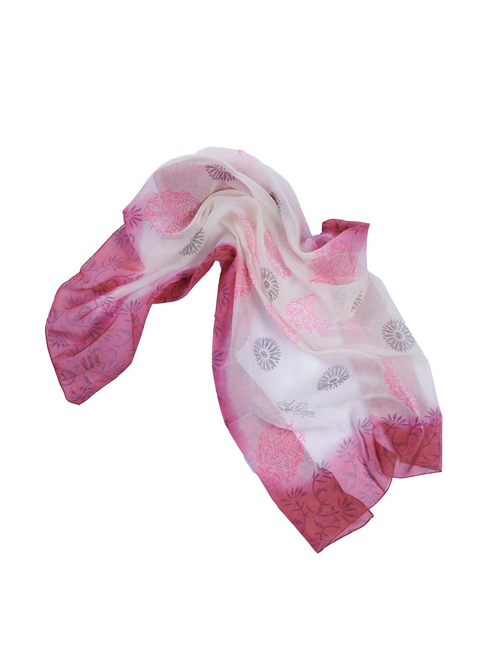 Save The Queen Foulard in seta e cotone a fantasia floreale Sconto