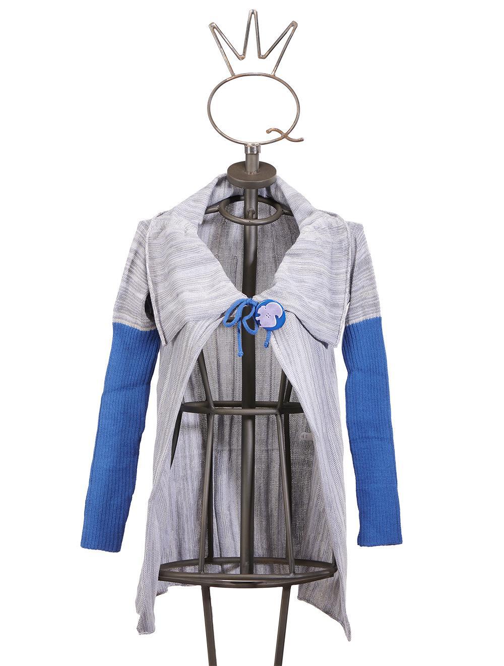 Save The Queen Camicia da notte bluette corta con ricamo con cardigan Negozi Online