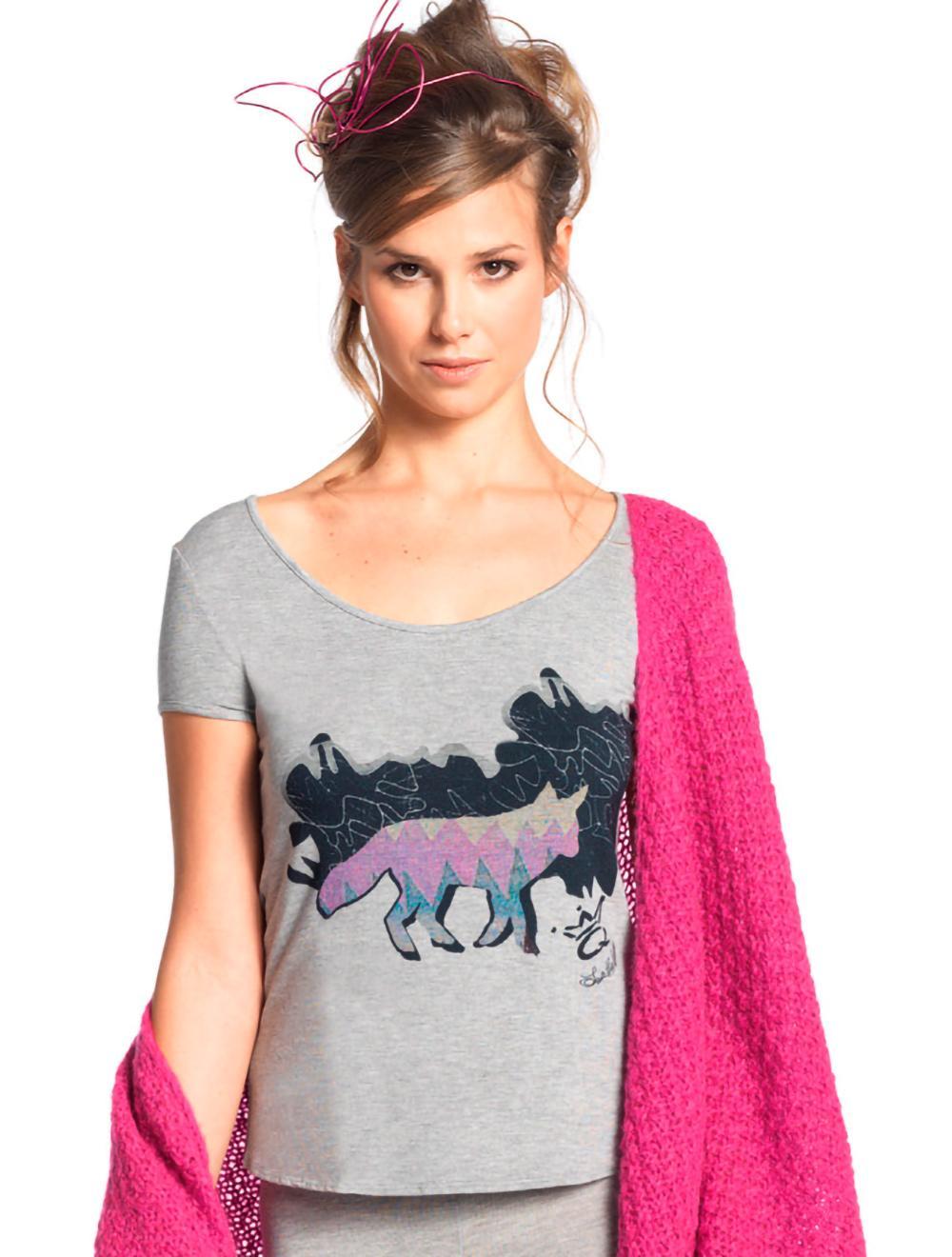 Save The Queen Set t-shirt grigia con leggings Consegna Veloce