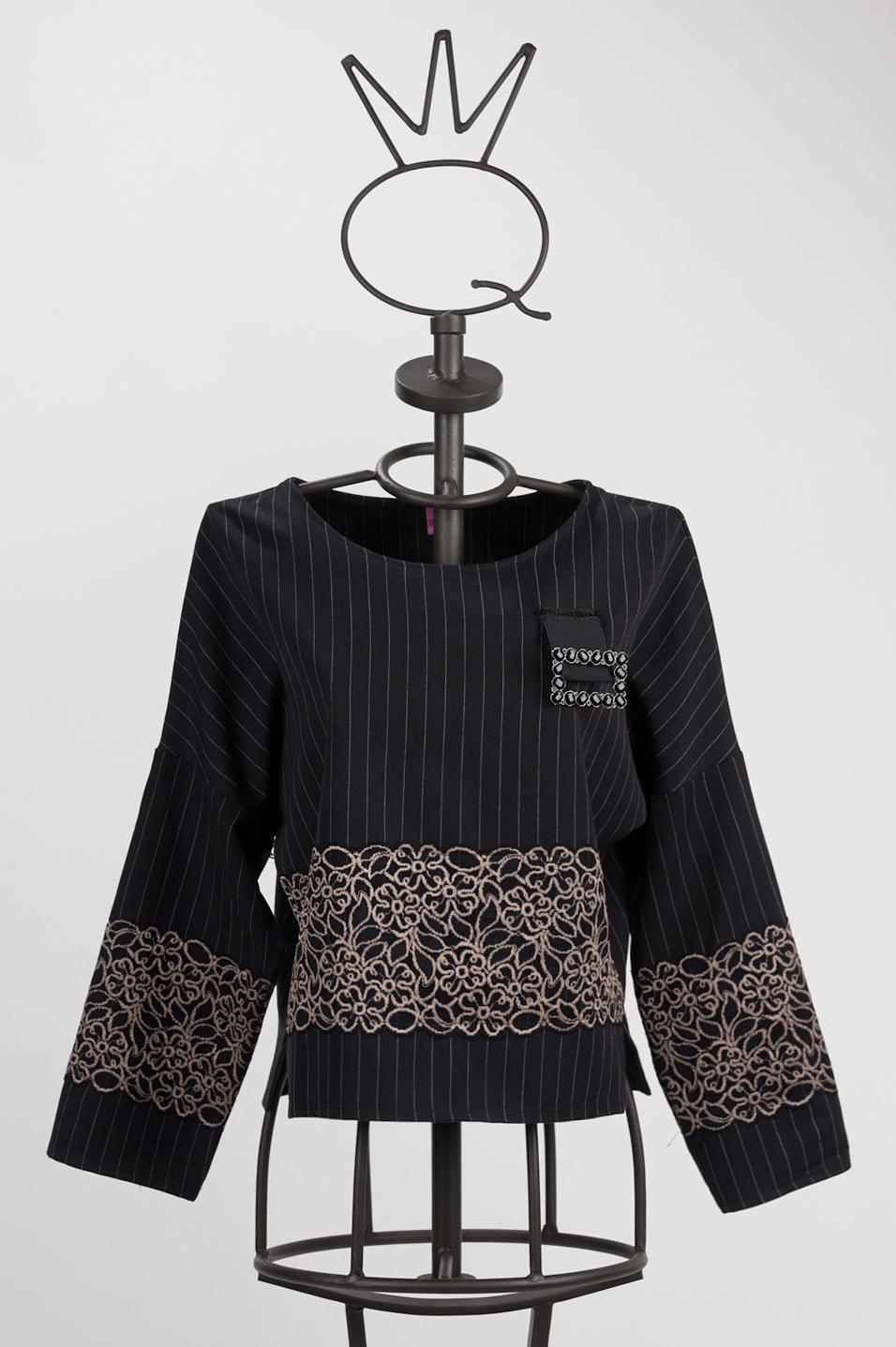 Save The Queen Blusa corta gessata Soddisfazione Garantita