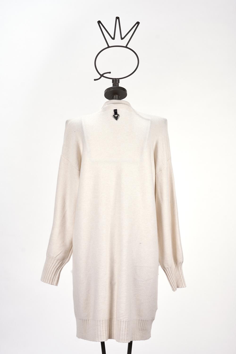 Save The Queen Cardigan lungo panna Shopping Online