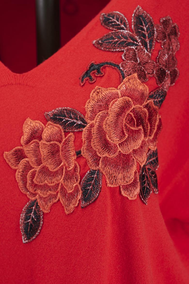 Save The Queen Maglia lunga con ricamo Sottocosto