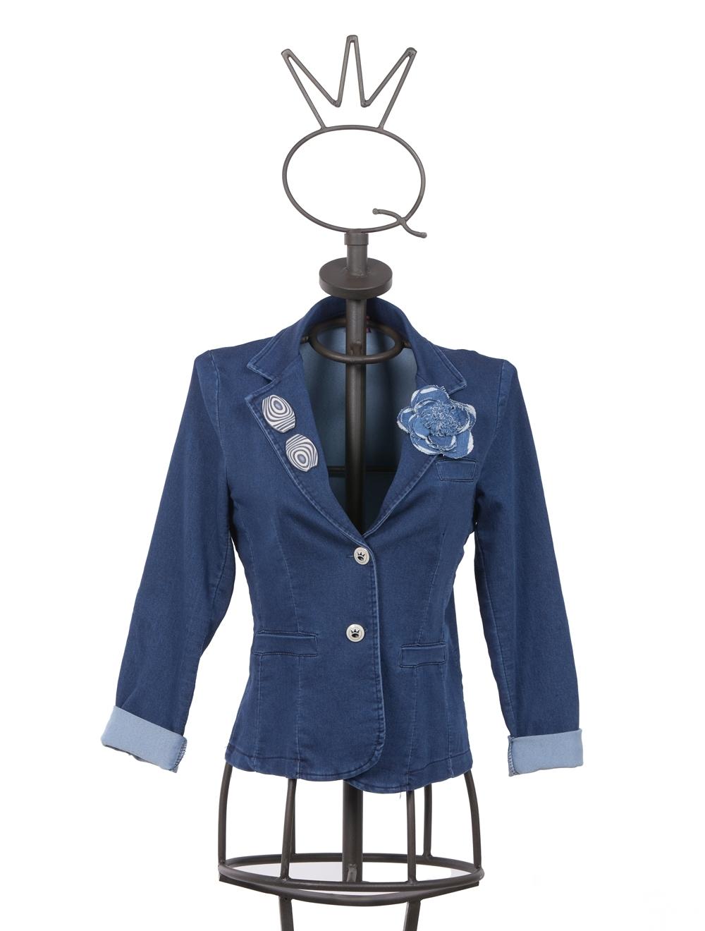 Save The Queen Giacca di jeans con applicazioni 2025