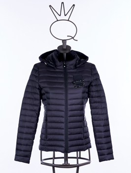 Save The Queen Piumino leggero color nero Sottocosto