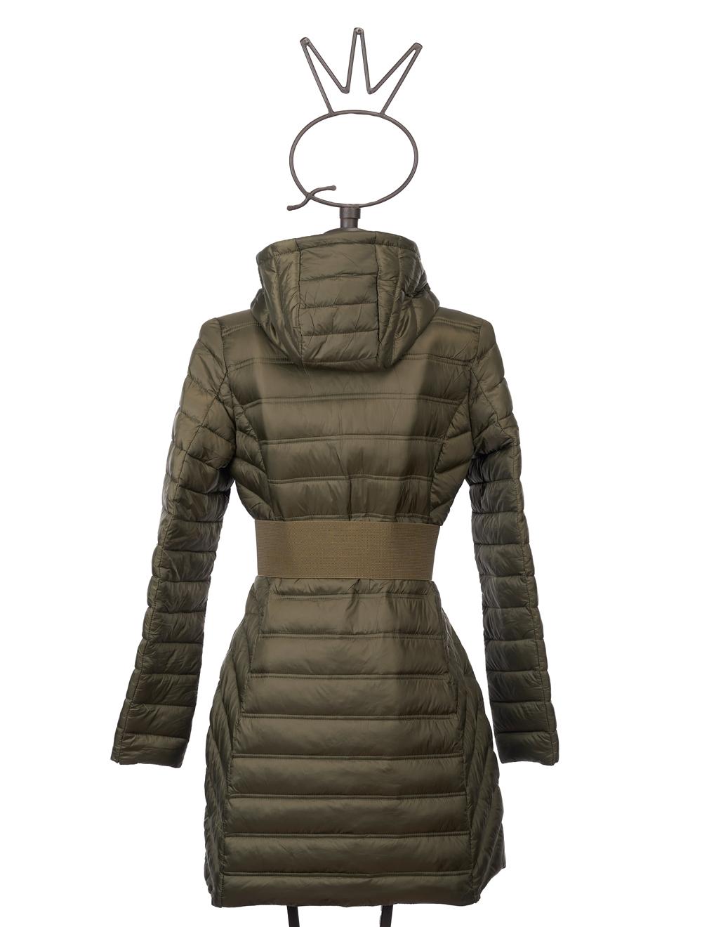 Save The Queen Piumino lungo color verde militare Novità