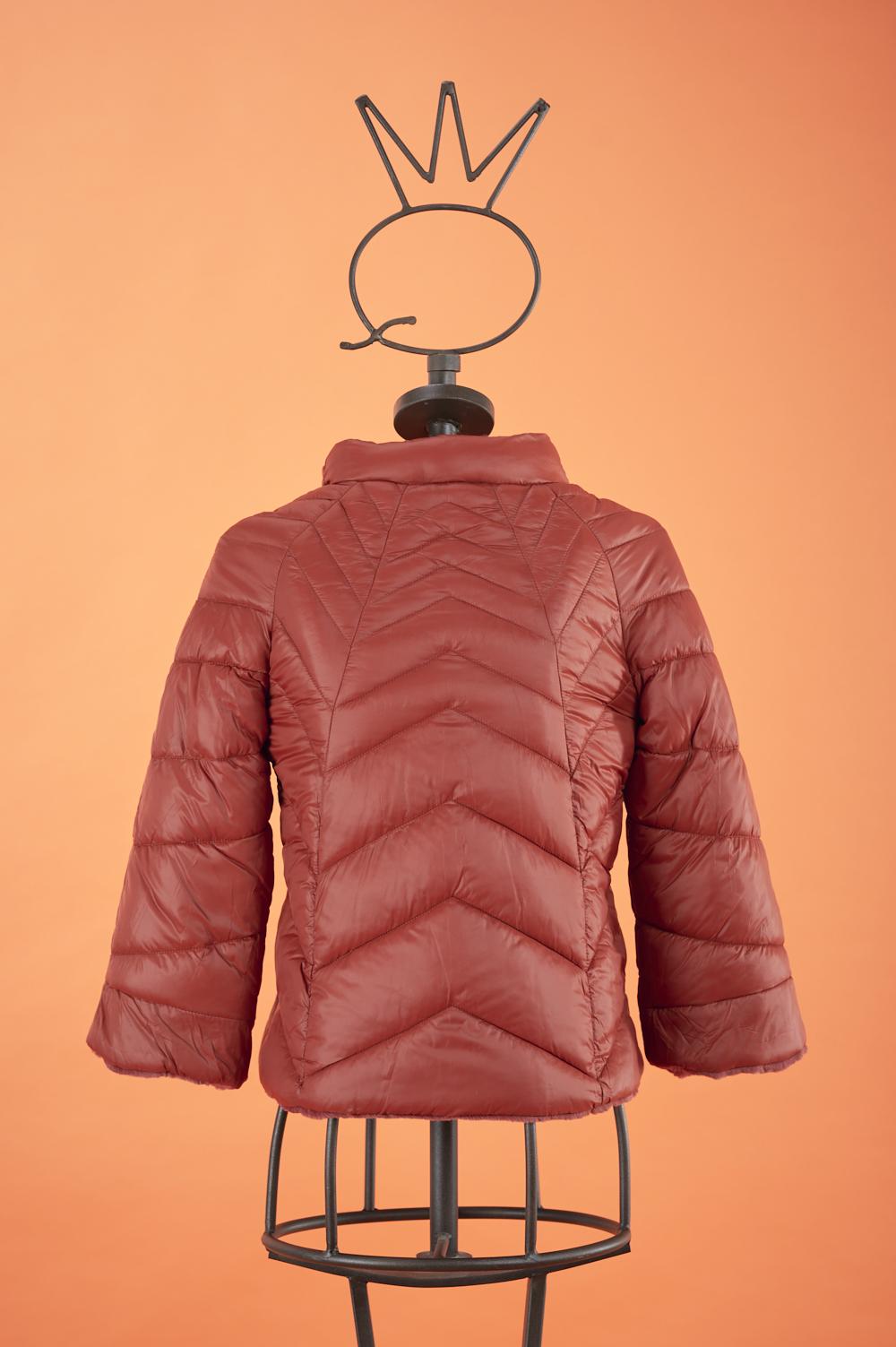 Save The Queen Piumino/ecopelliccia double face Presa