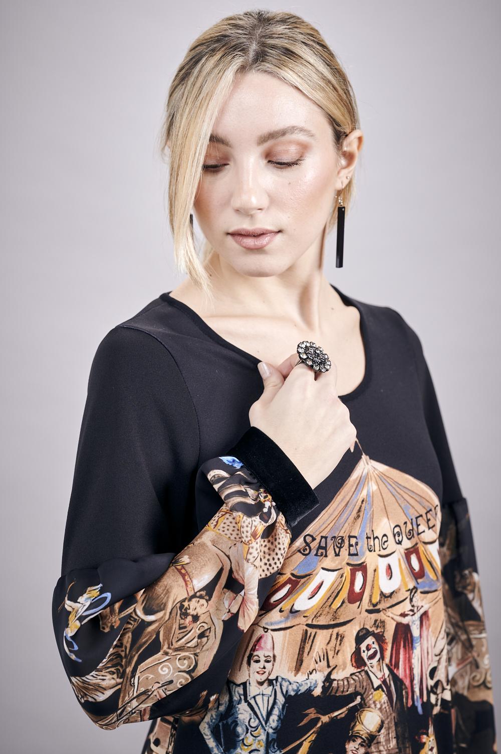 Save The Queen Vestito con stampa “circo” In Vendita