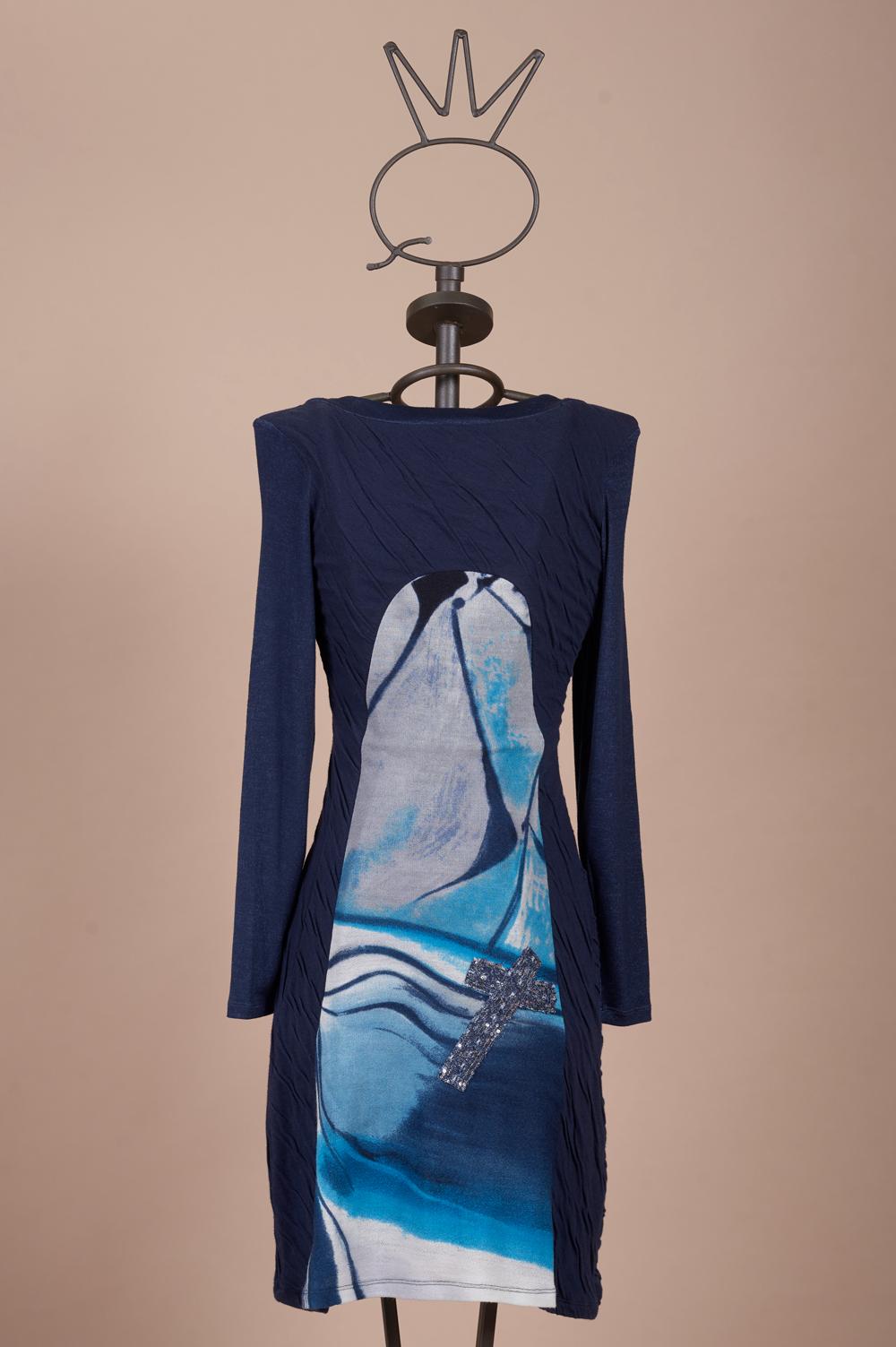 Save The Queen Vestito in lana stampato Moda