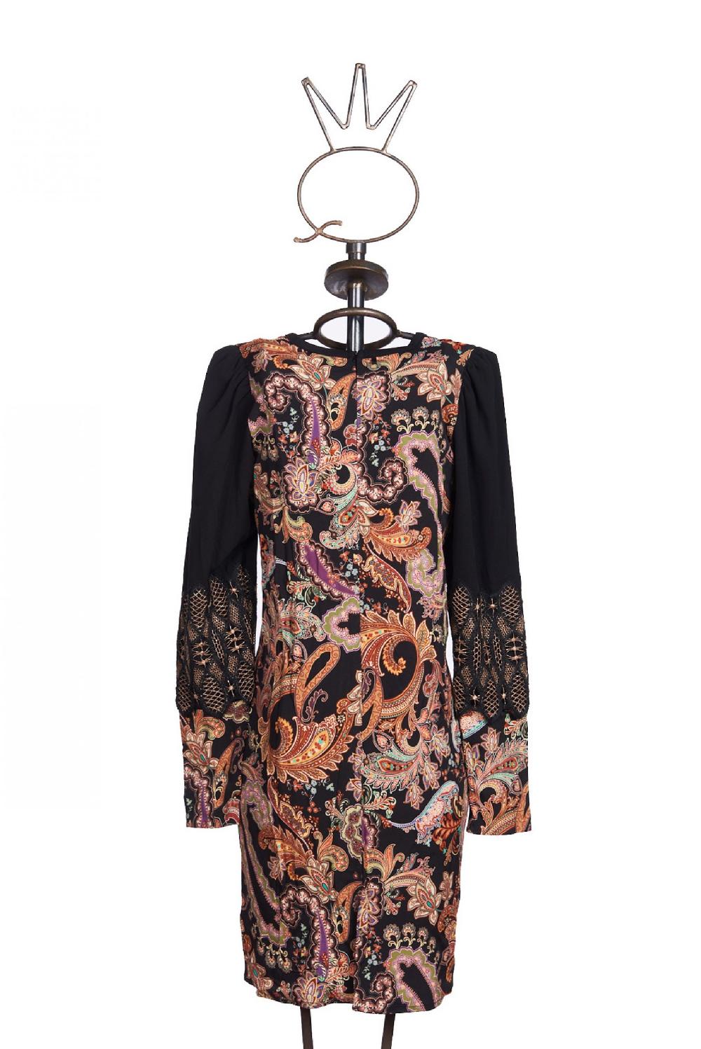 Save The Queen Vestito al ginocchio con stampa e ricami Duty-free