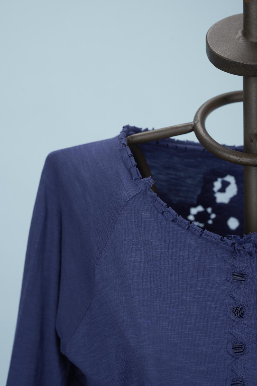 Save The Queen Cardigan blu ricamato Acquista Ora
