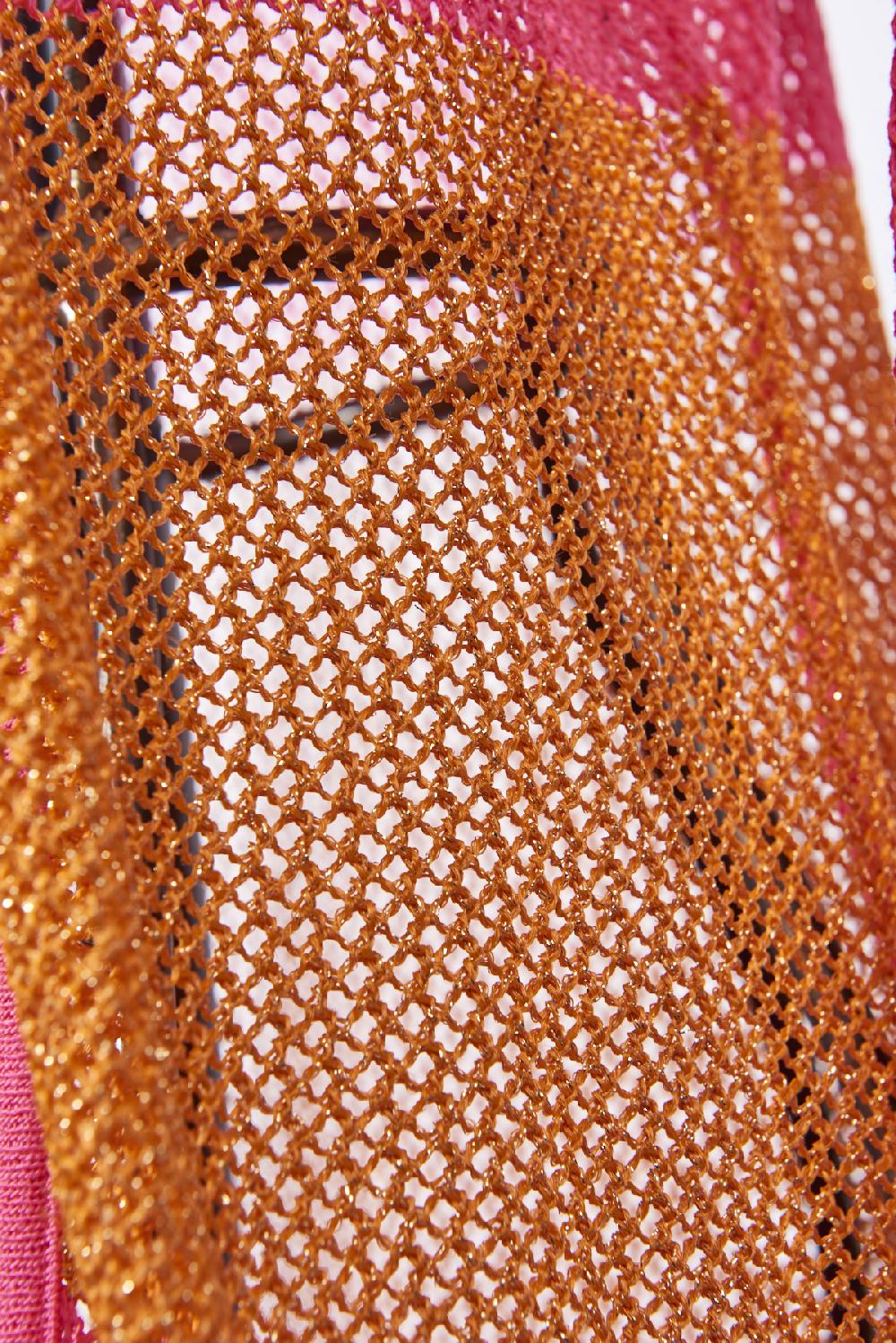 Save The Queen Cardigan fucsia e arancio Fino Al -60%