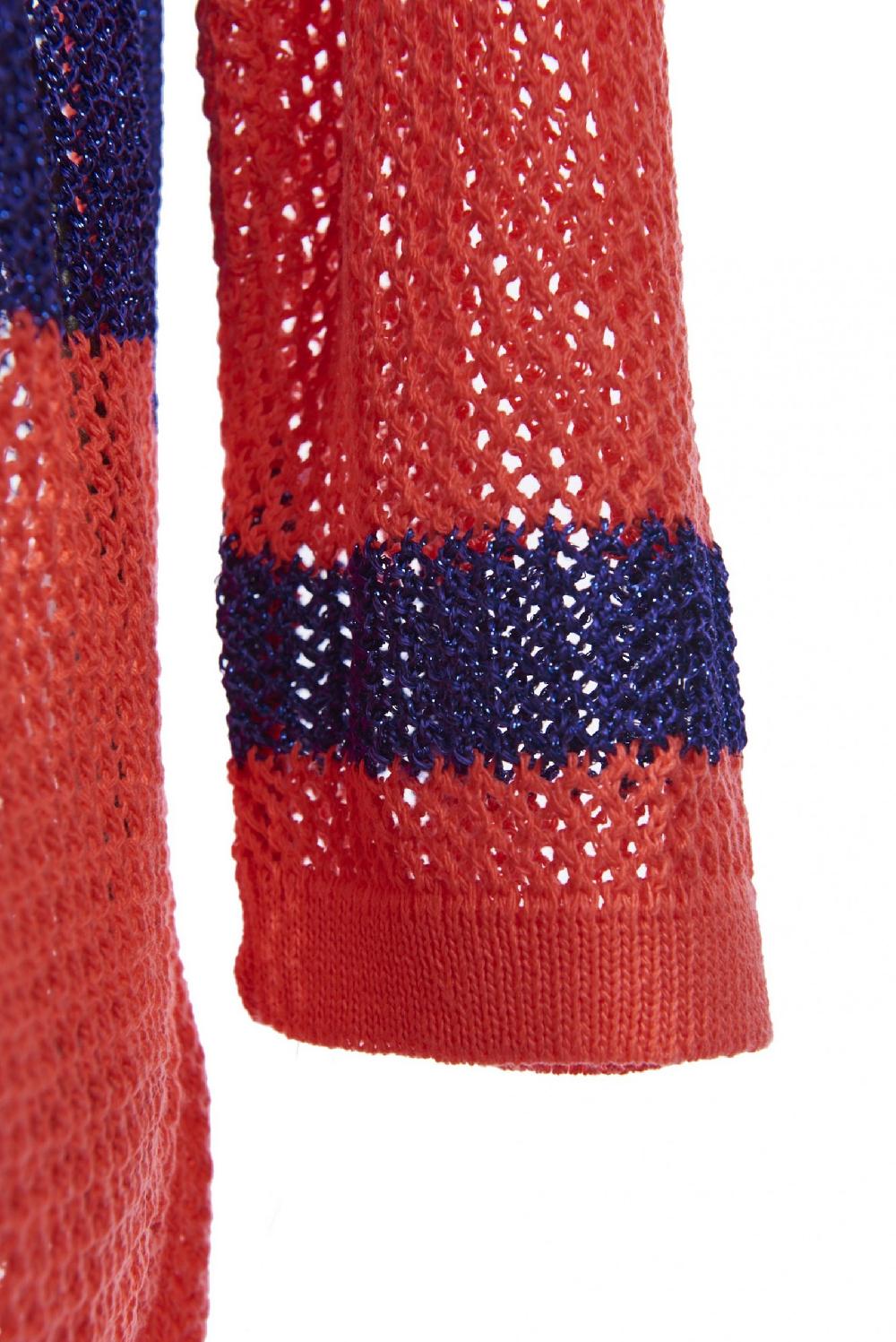 Save The Queen Cardigan corallo e viola Sconto