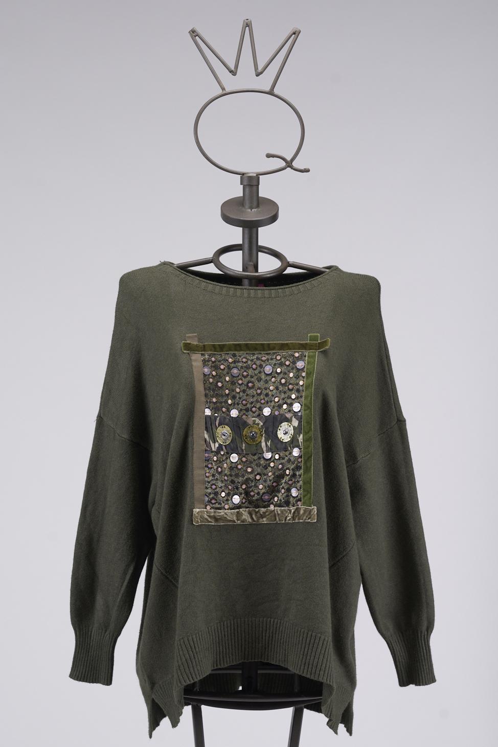 Save The Queen Maxi maglia verde militare Offerte