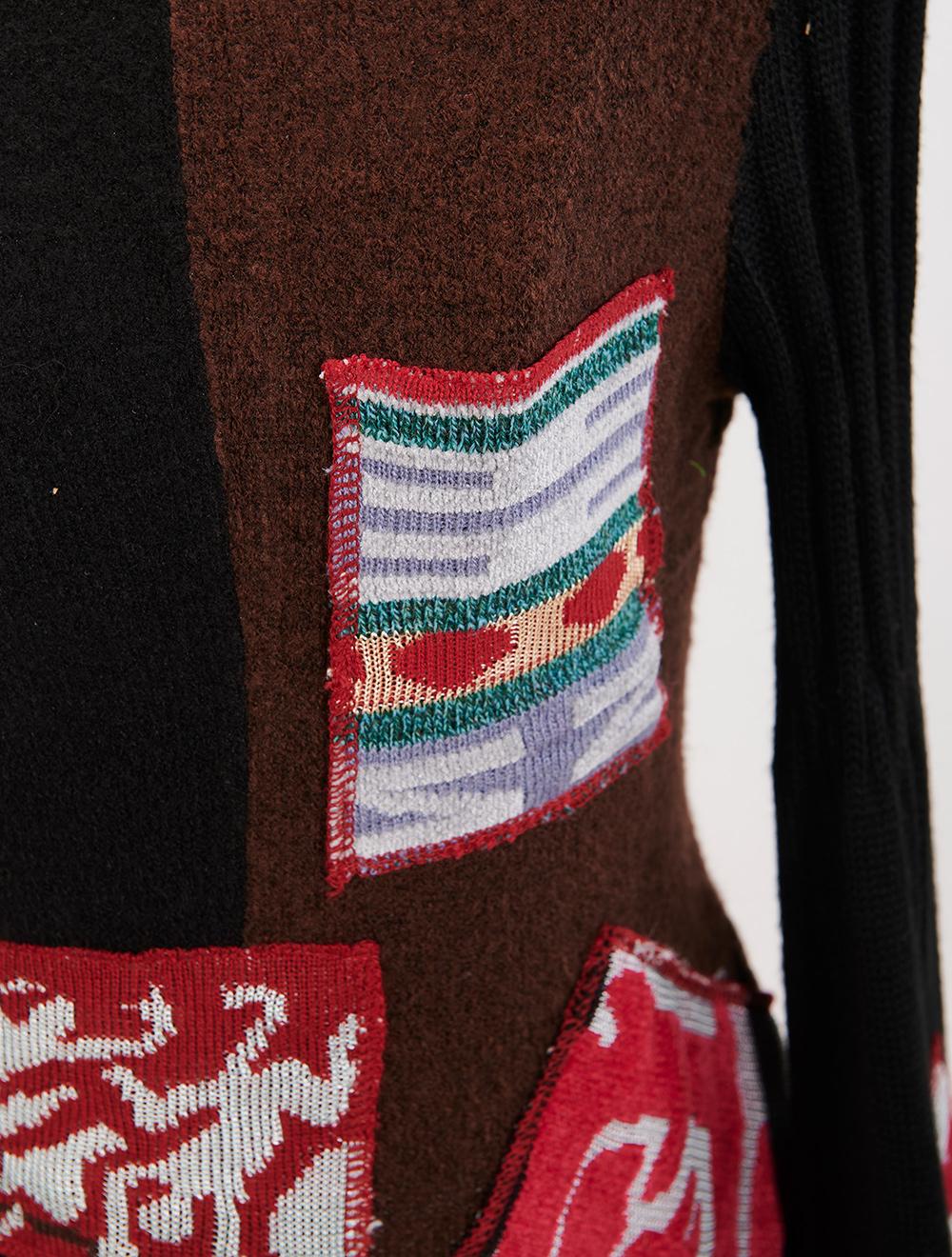 Save The Queen Maglia nera e marrone tricot Saldi Di Fabbrica