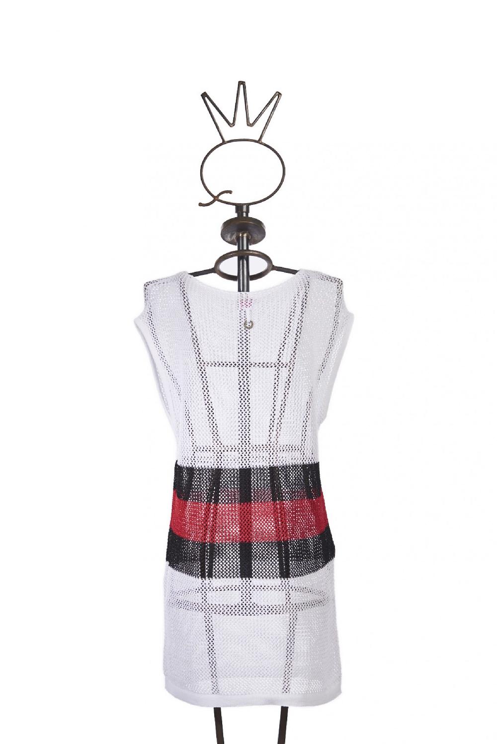 Save The Queen Maglia a tunica bianca nera e rossa Fornitura limitata