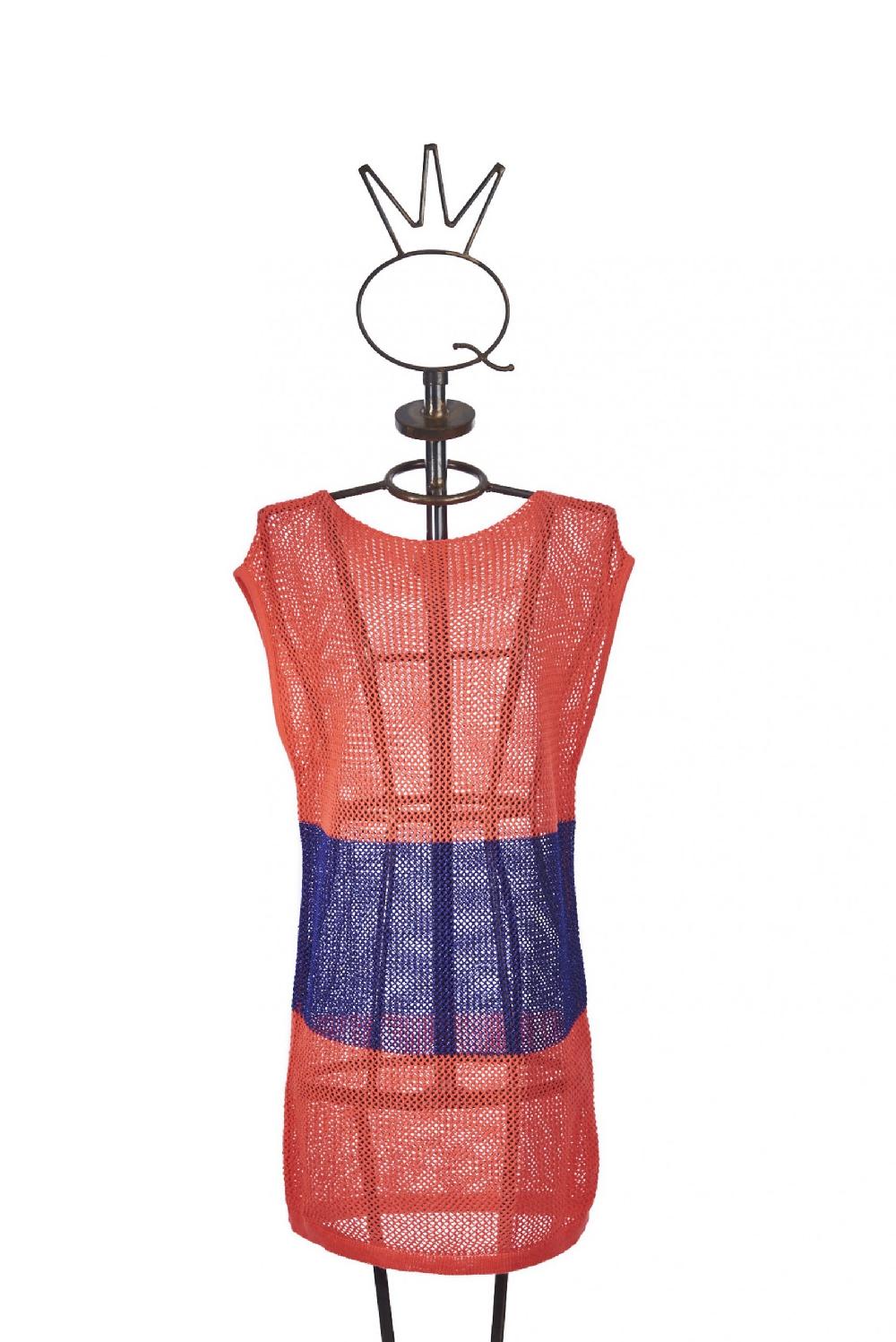 Save The Queen Maglia a tunica corallo e viola
