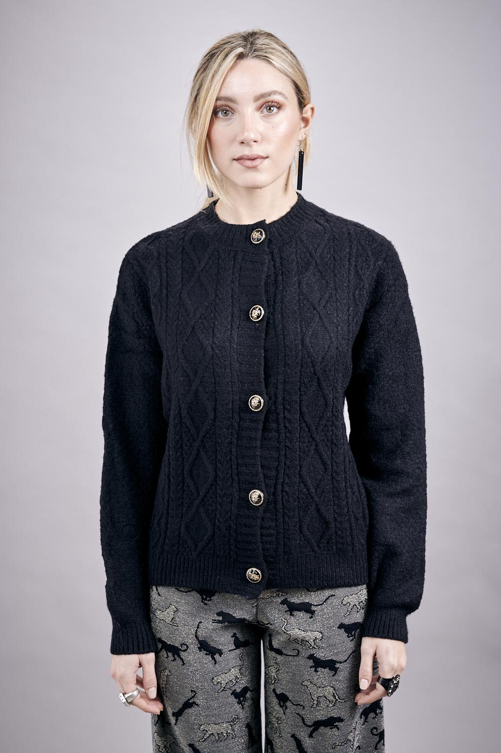 Save The Queen Giacchina in tricot nero