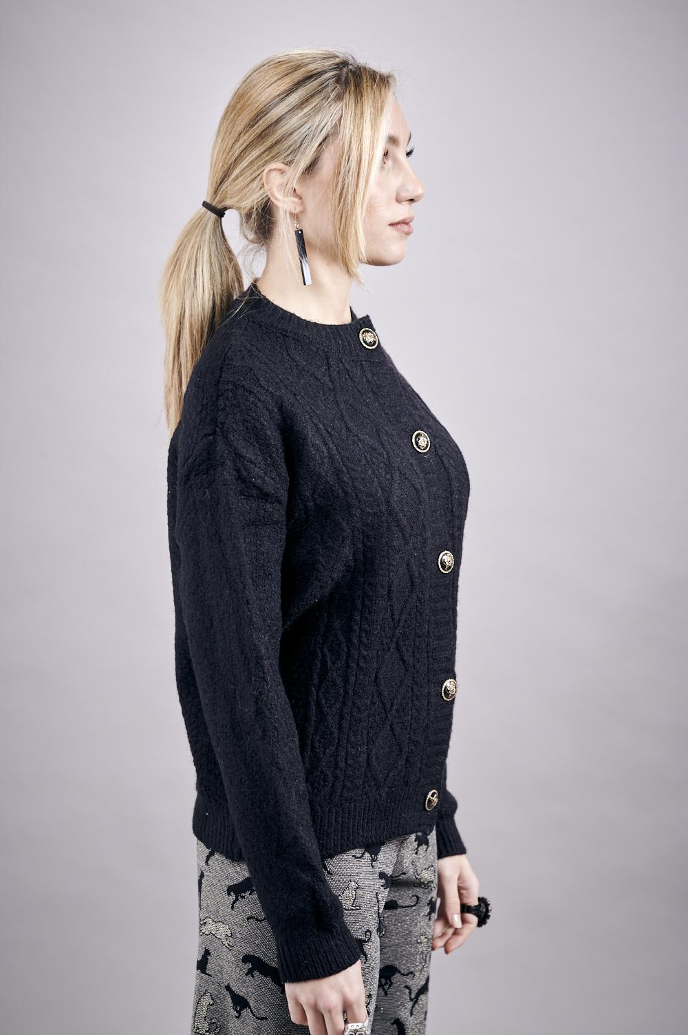 Save The Queen Giacchina in tricot nero Cyber Monday