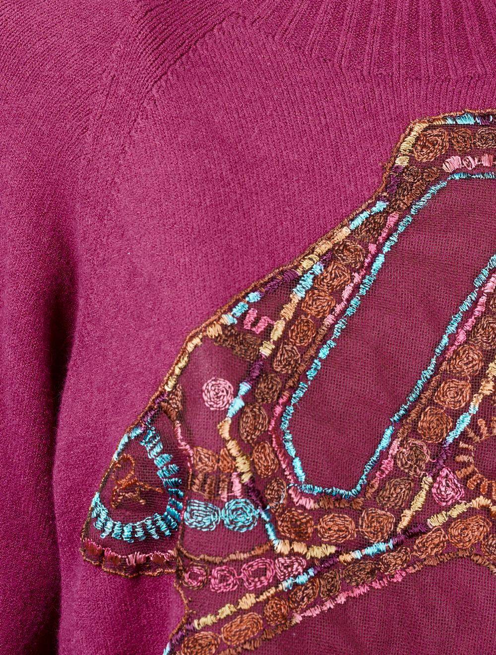 Save The Queen Maglia in tricot fuxia Offerta Anniversario