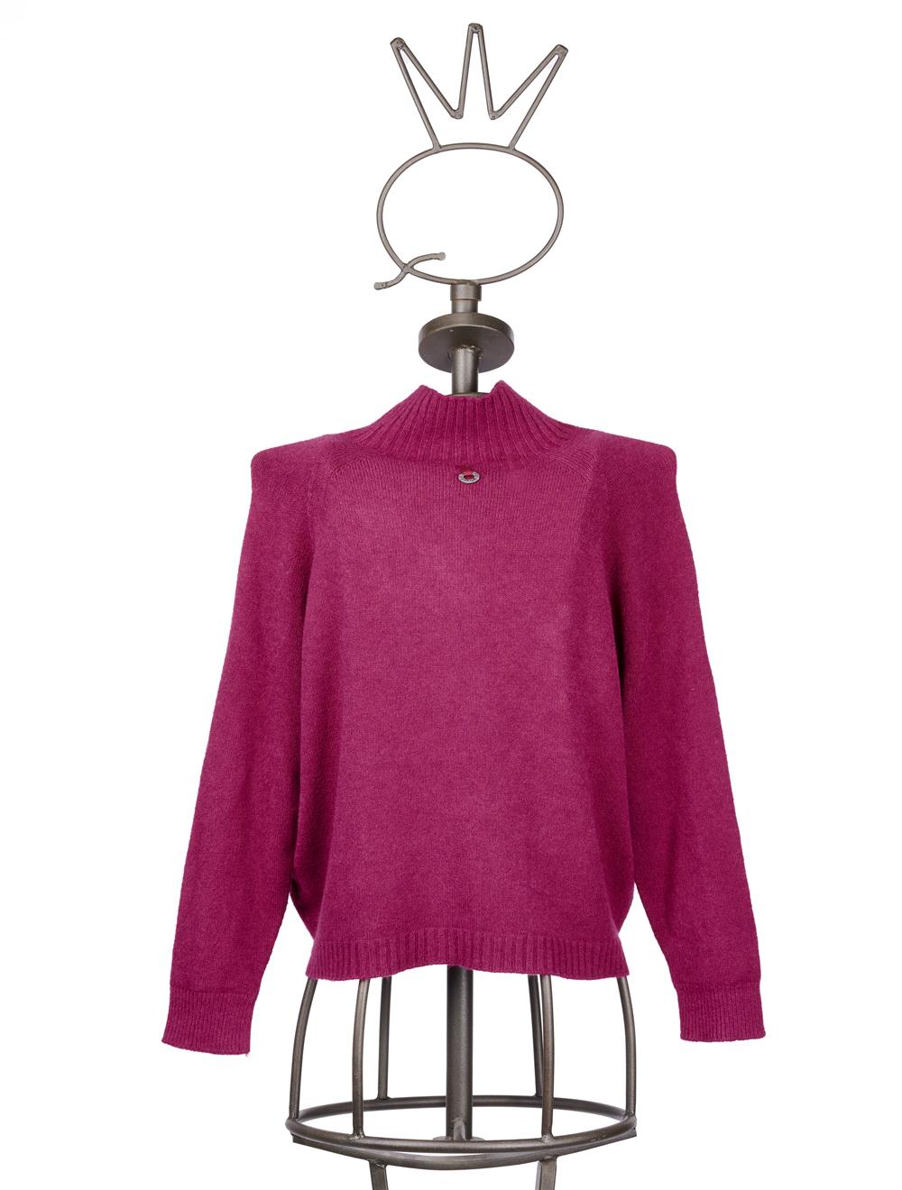 Save The Queen Maglia in tricot fuxia Offerta Anniversario