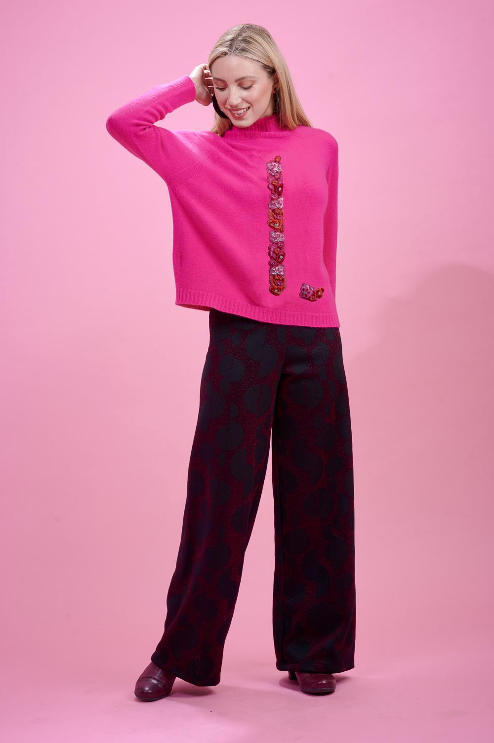 Save The Queen Maglia in tricot fuxia fluo Smaltimento dello stoccaggio