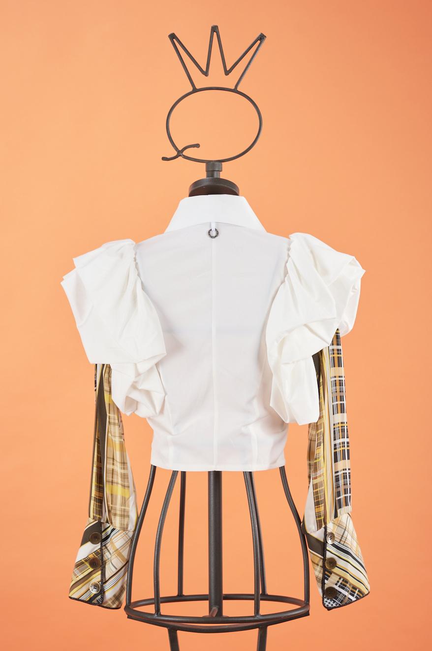 Save The Queen Camicia corta bianca Vendita calda