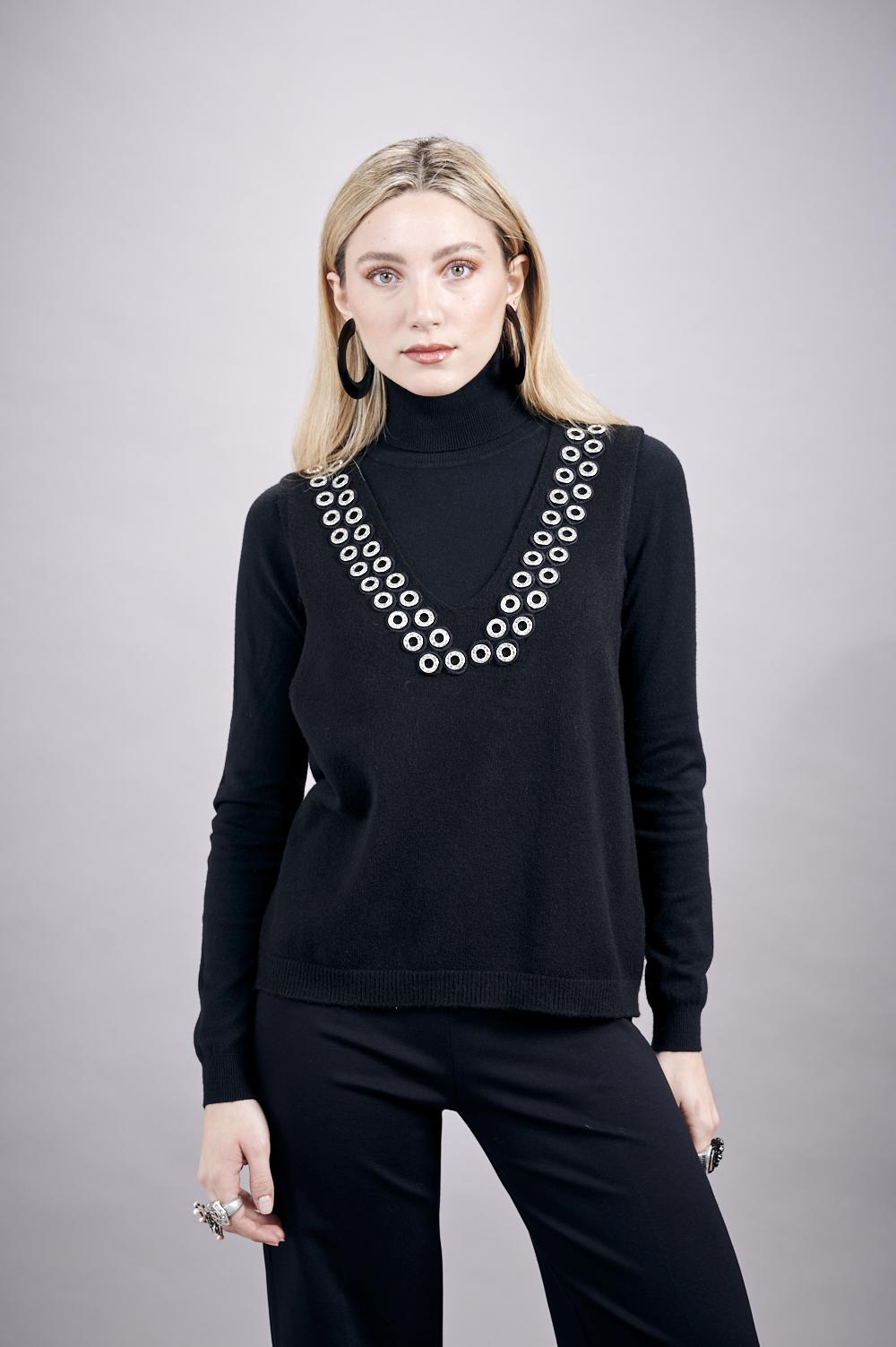Save The Queen Maglia senza maniche nera