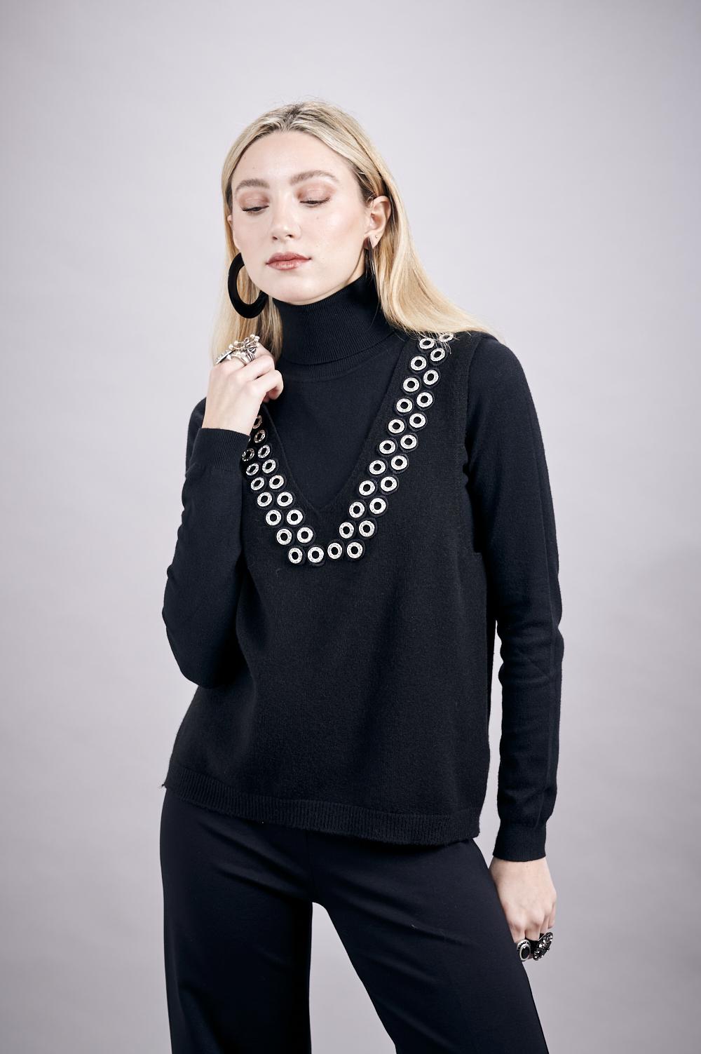 Save The Queen Maglia senza maniche nera Super Saving Price
