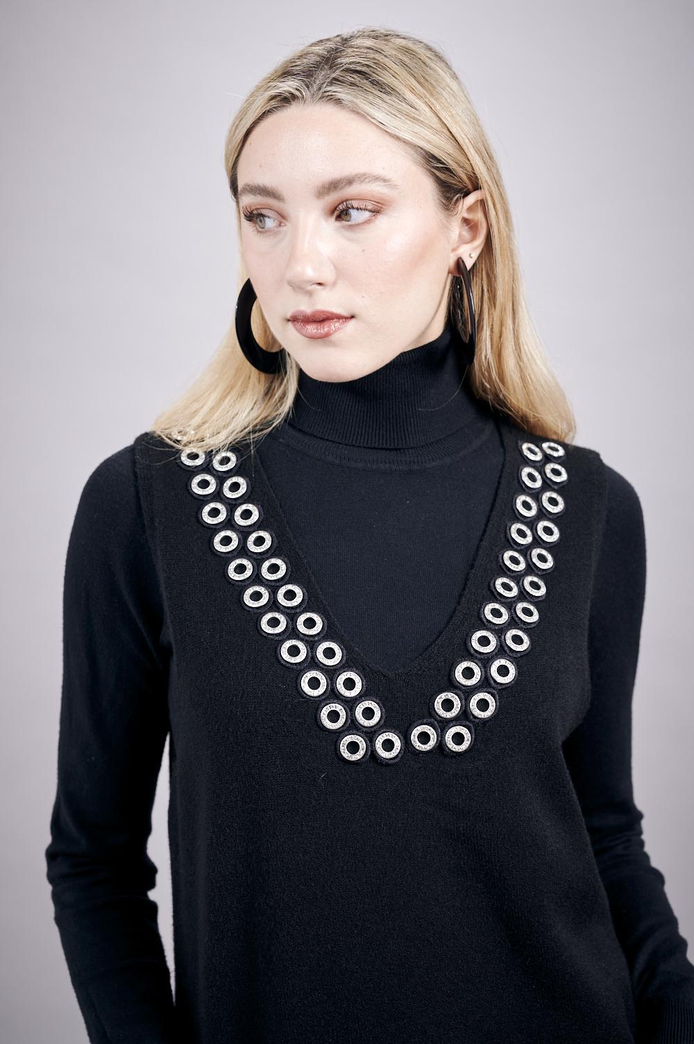 Save The Queen Maglia senza maniche nera Super Saving Price