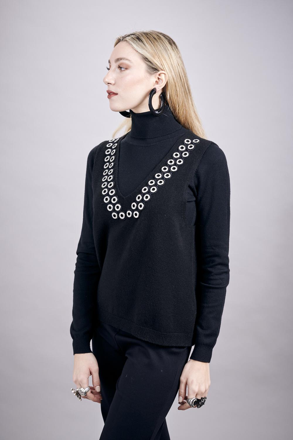 Save The Queen Maglia senza maniche nera Super Saving Price