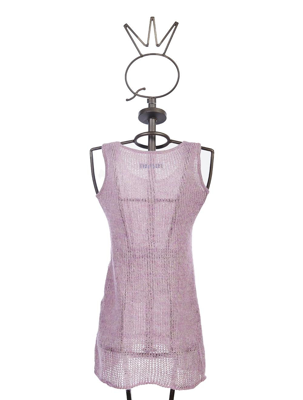 Save The Queen Tunica color glicine in lana mohair con ricamo Offerta settimanale