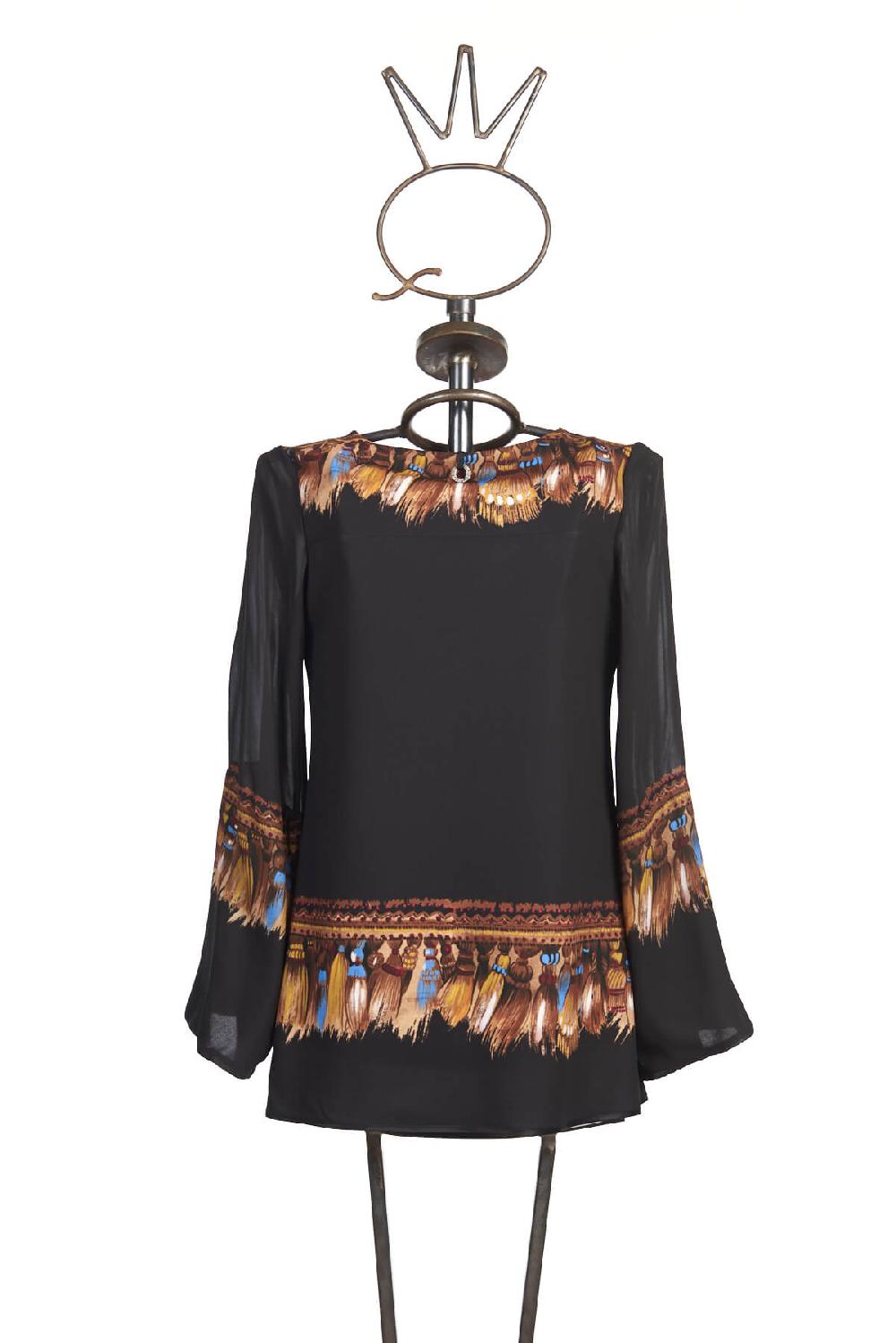 Save The Queen Blusa con ricami e dettagli stampati Ultimi tre giorni