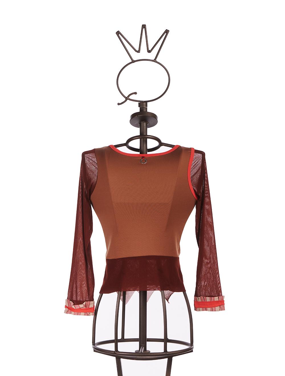 Save The Queen T-shirt in jersey e tulle con stampa dedicata all’Amazzonia e dettagli in cotone 50% di sconto con spedizione gratuita