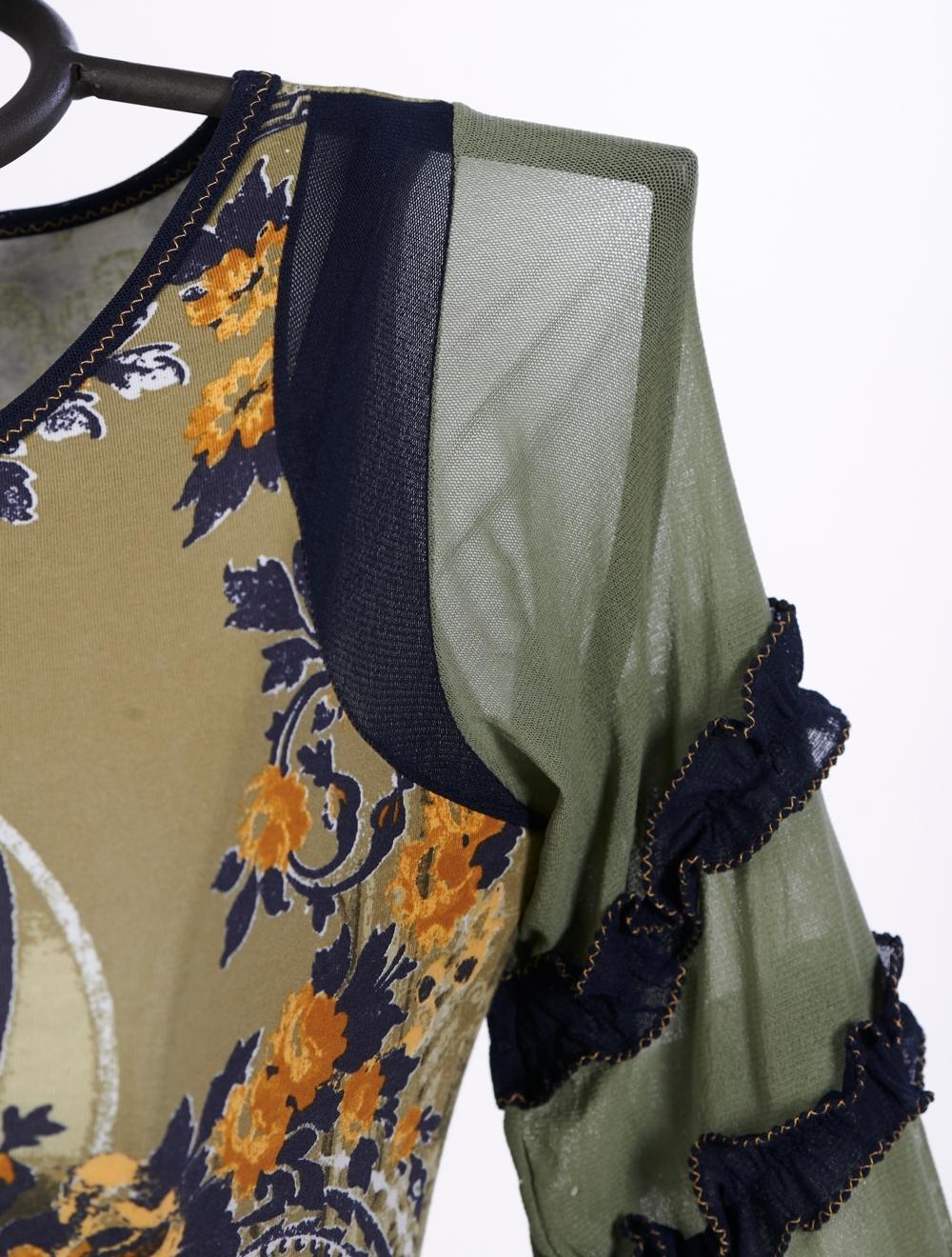 Save The Queen T-shirt in cotone verde bosco stampata Limitato a 3 giorni