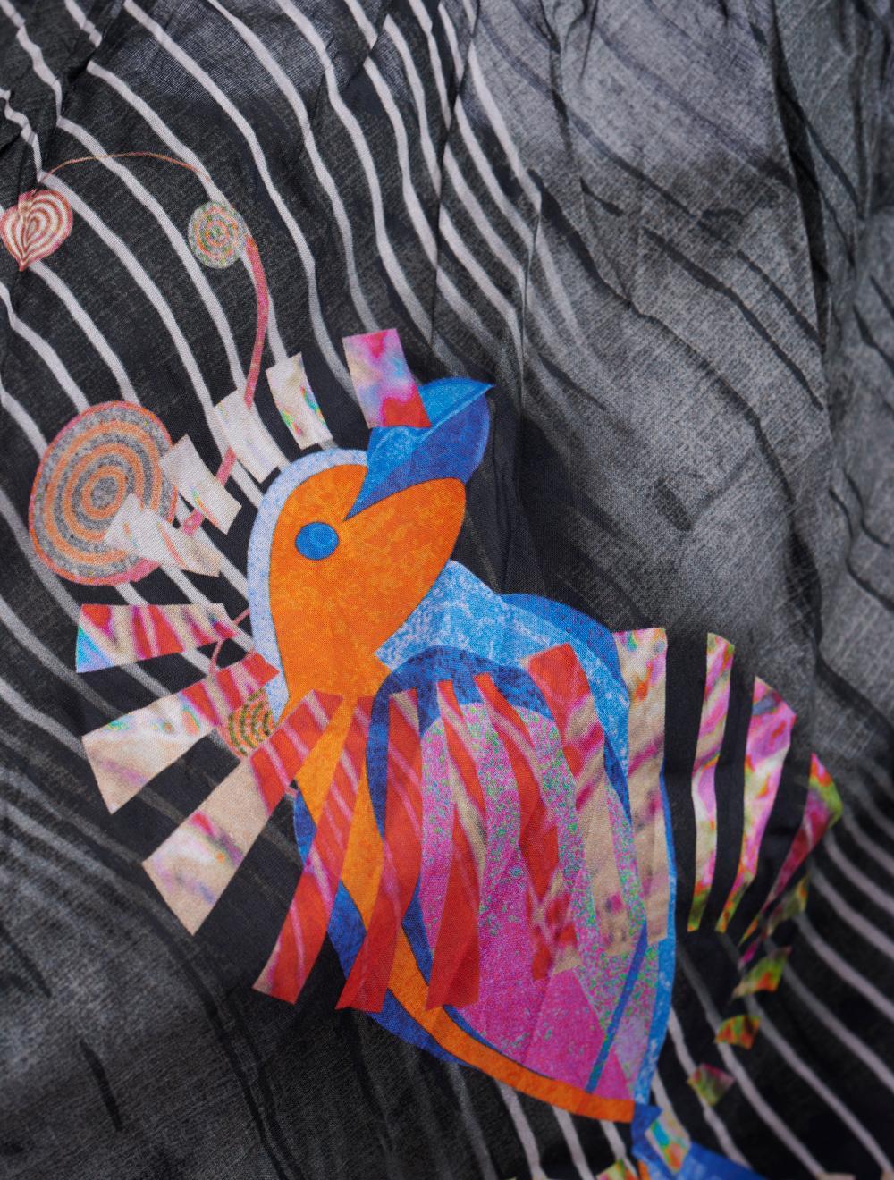 Save The Queen Bluse in mussola di cotone stampata Negozi Online