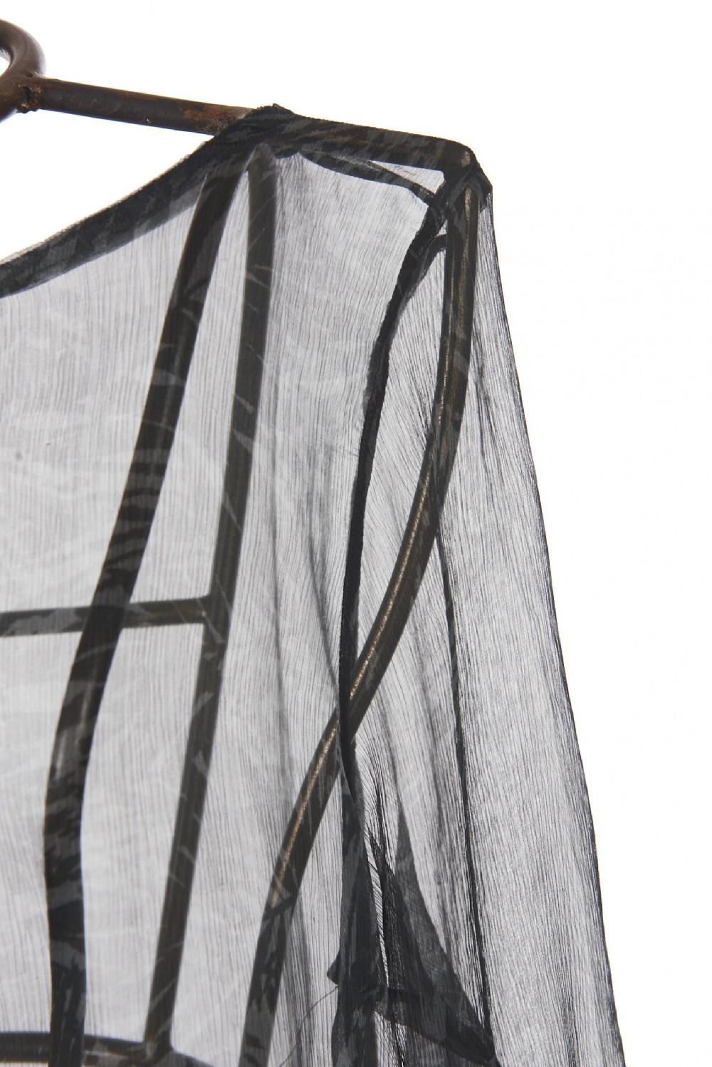 Save The Queen Blusa in seta con stampa foglie Consegna Veloce