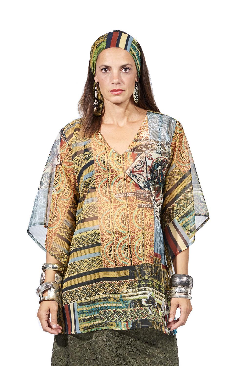 Save The Queen Blusa con stampa dedicata all’Africa Shopping Online