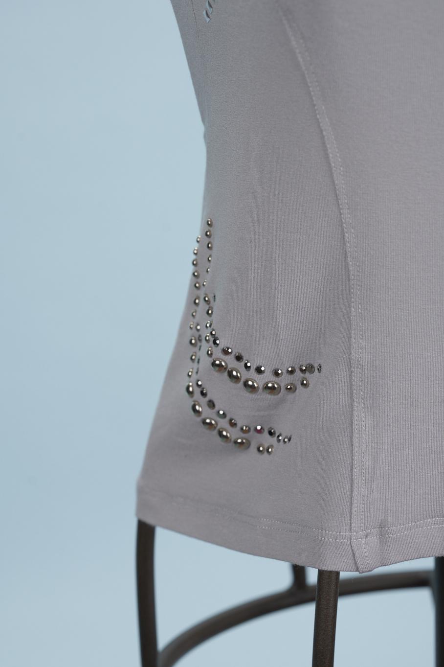 Save The Queen Top grigio Saldi