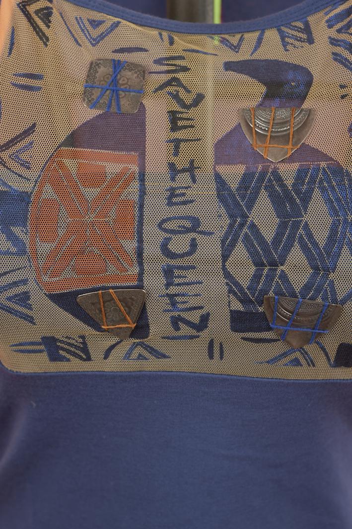 Save The Queen Top blu Nuova
