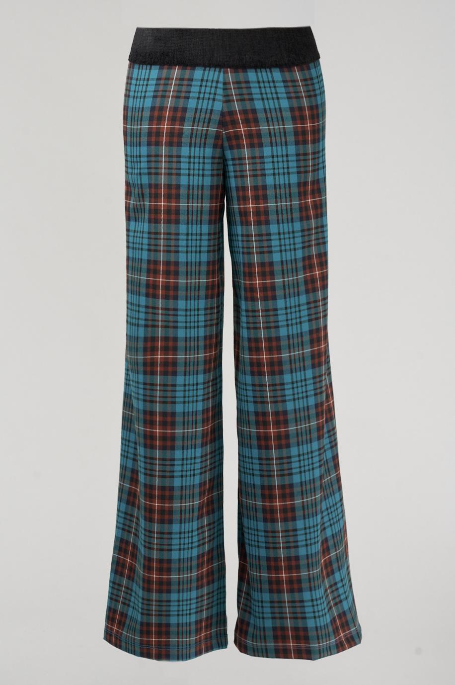 Save The Queen Pantalone largo a quadri