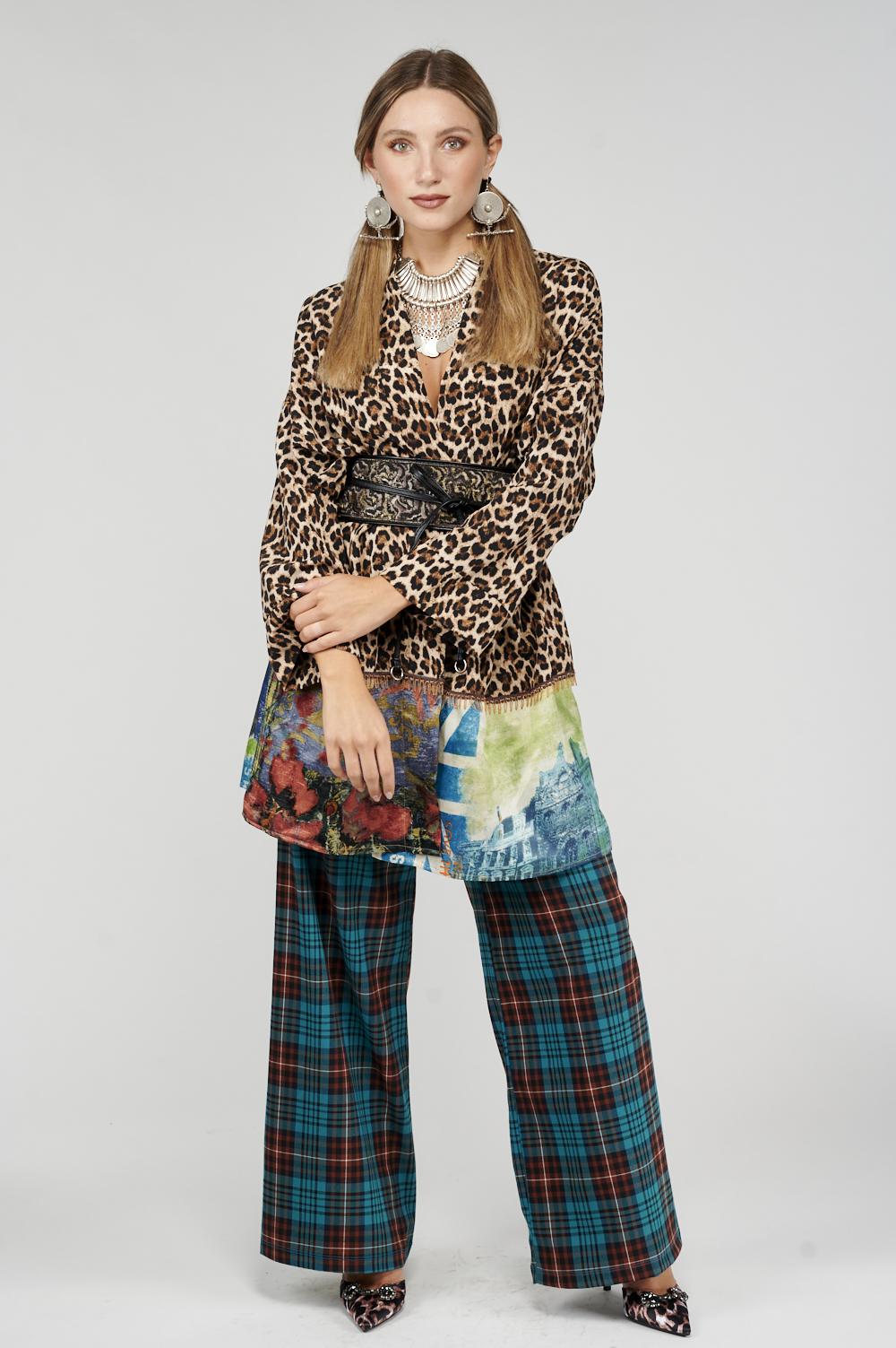 Save The Queen Pantalone largo a quadri Offerta migliore