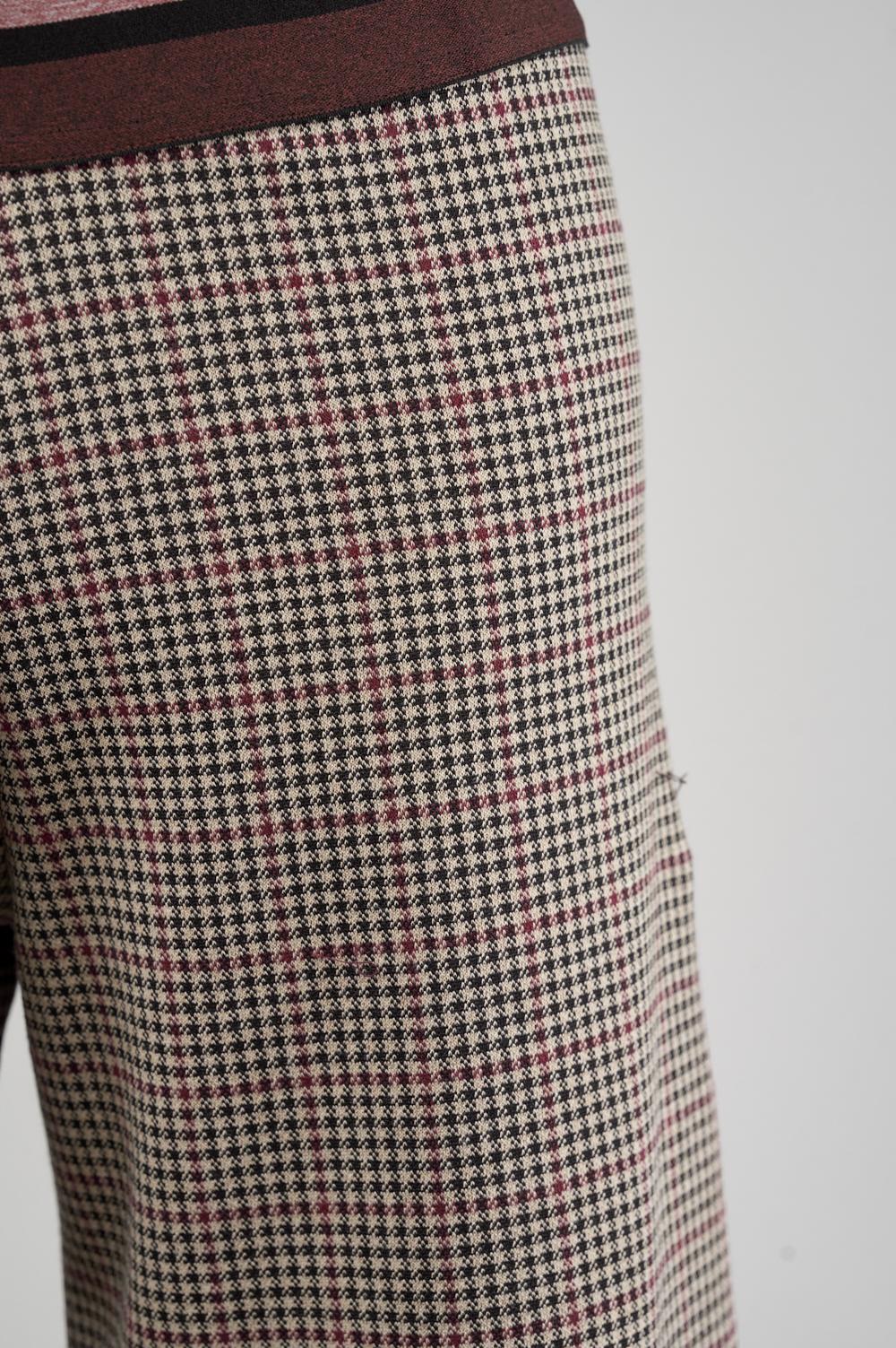 Save The Queen Pantalone largo a quadretti Latest fashion