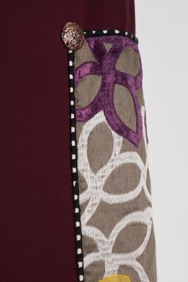 Save The Queen Pantalone largo bordeaux Offerta temporanea