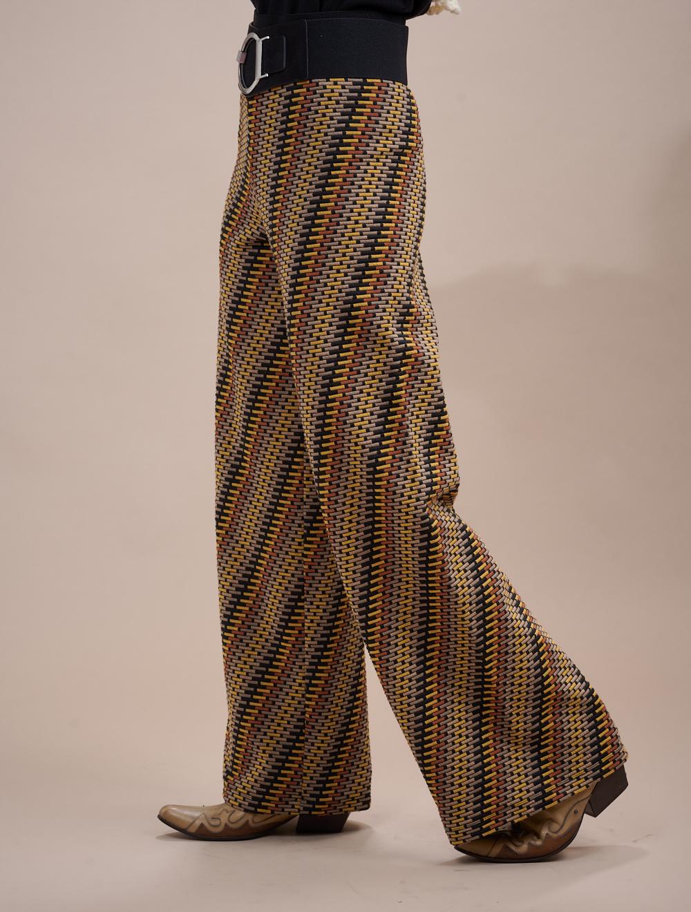 Save The Queen Pantalone palazzo in tessuto jacquard Lightning offer