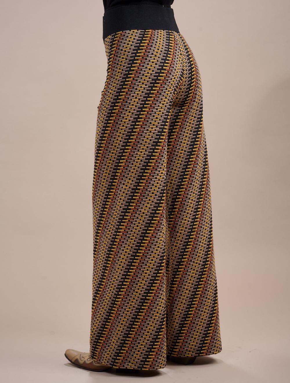 Save The Queen Pantalone palazzo in tessuto jacquard Lightning offer