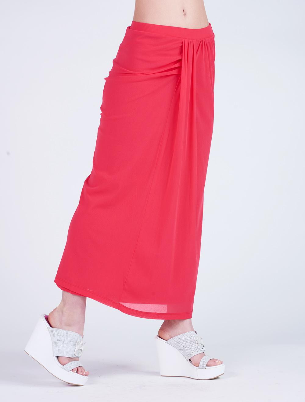 Save The Queen Gonna lunga in tulle rosso Bestseller