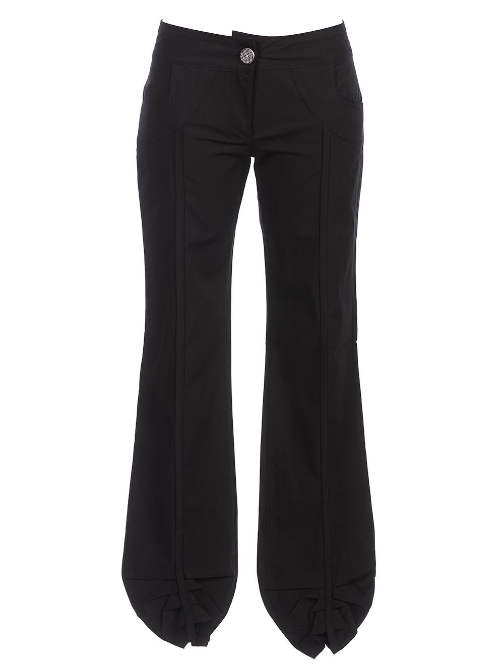 Save The Queen Pantaloni in tessuto elasticizzato nero Offerte stagionali