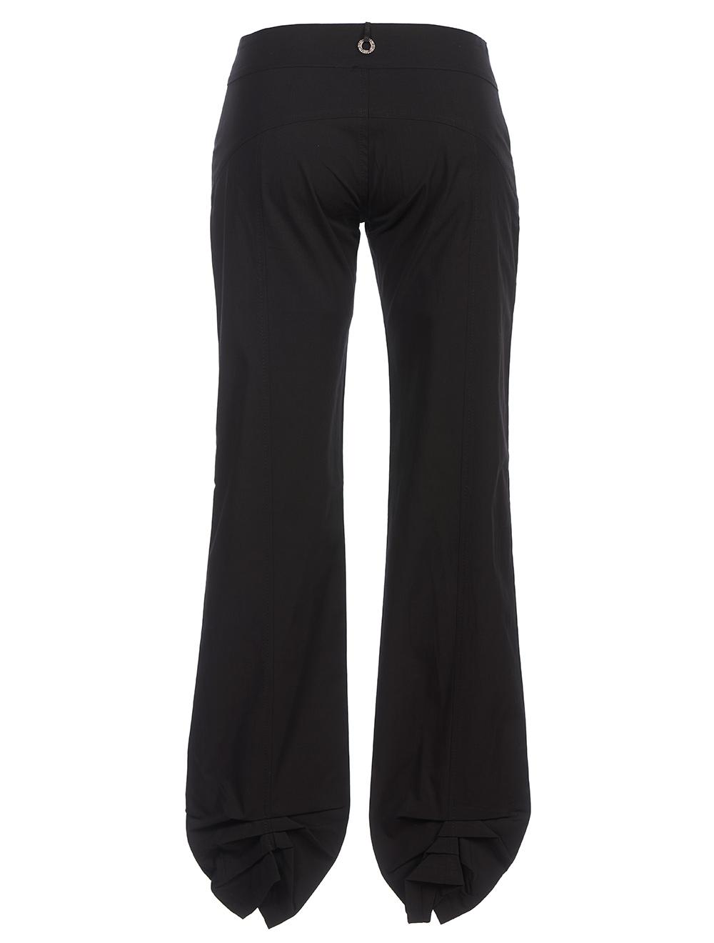 Save The Queen Pantaloni in tessuto elasticizzato nero Offerte stagionali
