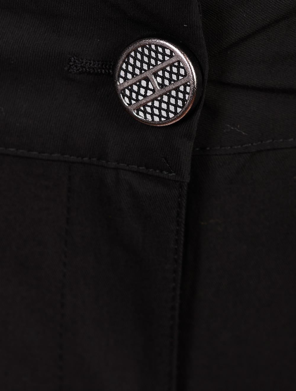 Save The Queen Pantaloni in tessuto elasticizzato nero Offerte stagionali
